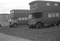 Birmingham City Transport buses as caravans