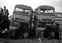 AOG 641/AOG 670 Birmingham City Transport buses in scrap yard