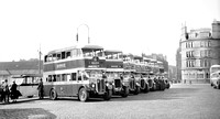 Dundee.Corporation seven bus line up c1932