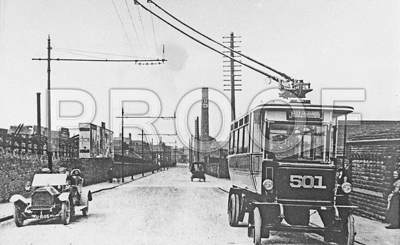 Leeds trolleybus 501