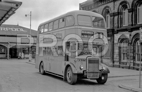 MCM 975 Birkenhead Crpn 75 Leyland PD2-40 Massey