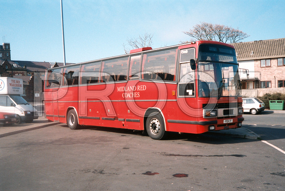 FEH 1Y Midland Red Coaches Leyland Tiger Plaxton Paramount 3500