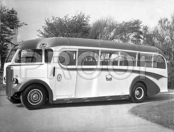 KTE 170 Kia Ora Motor Services Ltd, Morecambe AEC Regal III Burlingham