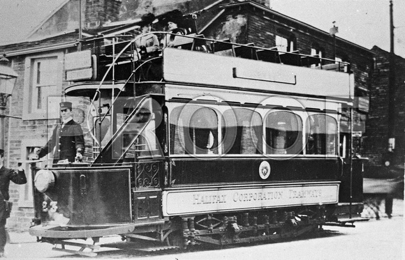 Halifax tram 23 Peckham cantilever Milnes