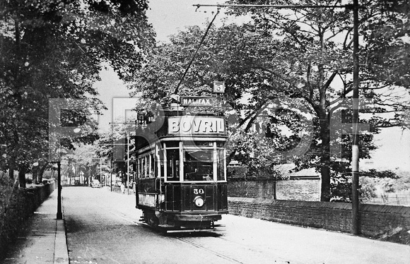 Halifax tram 50 Peckham cantilever Milnes