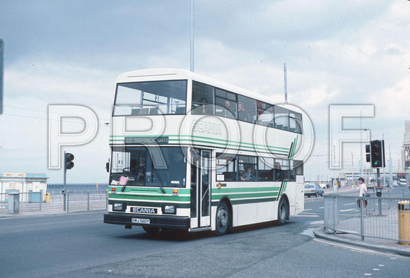 EMJ 560Y Scania East Lancs on hire to Blackpool