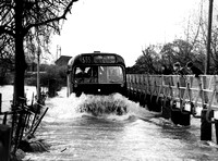Midland Red BMMO S type in floods at Rugby