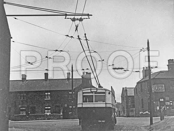 RM C20626. RA 1811 Chesterfield Crpn trolleybus 2 Straker-Clough Reeve & Kenning