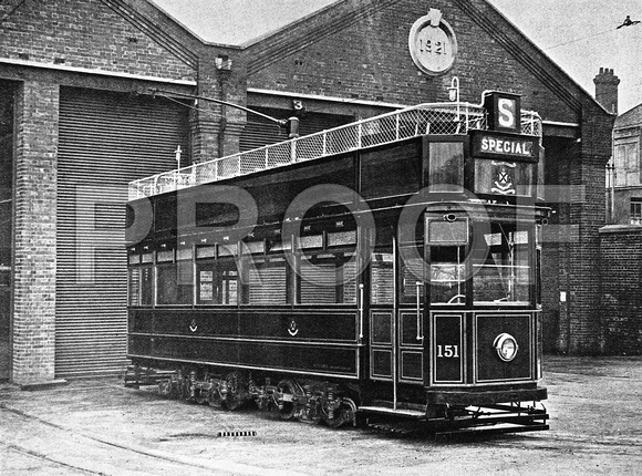 Plymouth tramcar 151