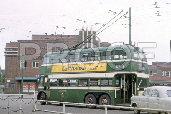 KTV 522 Nottingham CT trolleybus 522