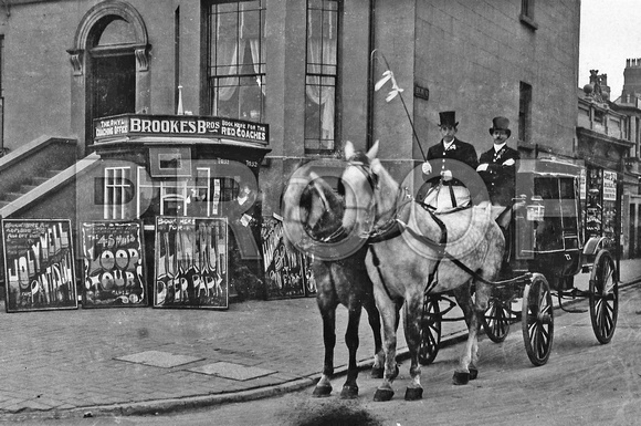Brookes horse carriage and booking office