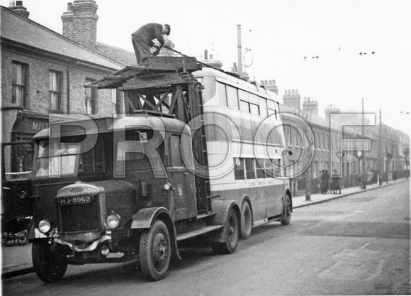 DSG 97007? HJ 8969 Southend tower wagon 5 and trolleybus 132 copy