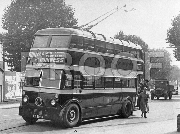 RD 8086 Reading  trolleybus 2 AEC Park Royal