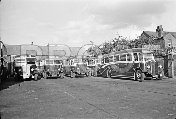 GAA 739 Venture 87 AEC Regal Duple + line up AEC Regals