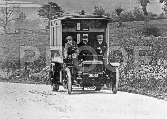 DU.H.3 (t-p) Maudslay  B12R, GWR, 1 of 3, on Birdip Hill, Glos