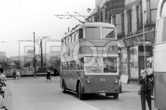 CU 4874 South Shields trolleybus 252