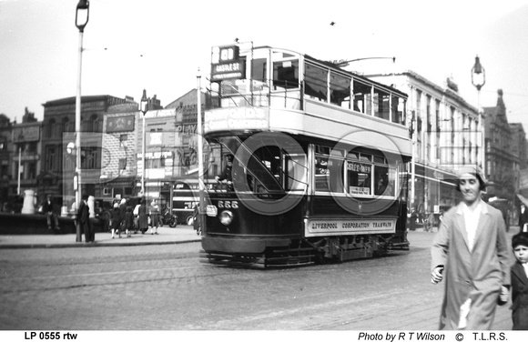 Liverpool Corporation tram  555