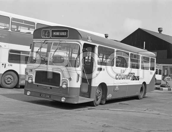 VOD 114K Plymouth City Bus 18 Bristol LH ECW
