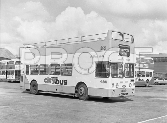 WJY 760 Plymouth City Bus 460 'Golden Hind' Leyland  Atlantean  RM02_48875