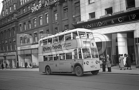 JTN 960 Newcastle trolleybus 430