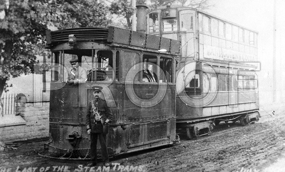 Rawtenstall  Steam tram engine and car