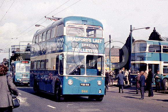 FWX 914 Bradford trolleybus 844