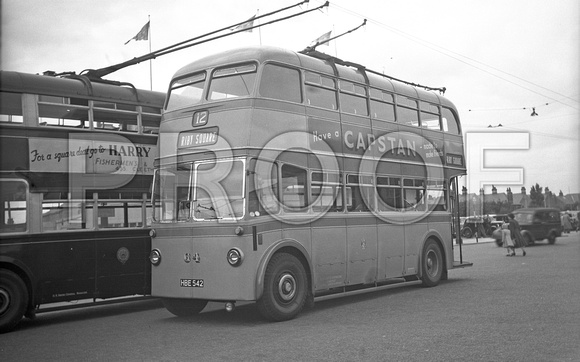 HBE 542 Cleethorpes Crpn trolleybus 64