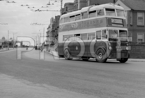 RV 6382 Portsmouth trolleybus 224