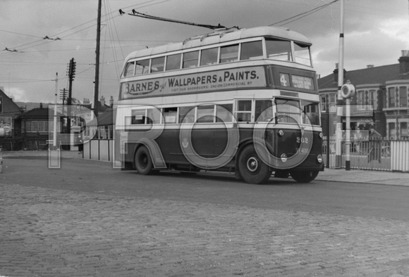 RV 4650 Portsmouth trolleybus 202