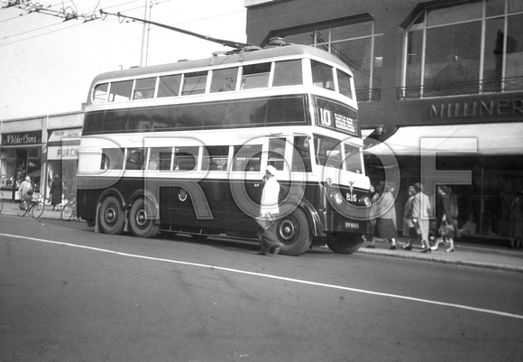 JRV 4663 Portsmouth trolleybus 215