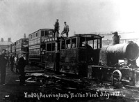 Accrington scrapping steam tram July 1907
