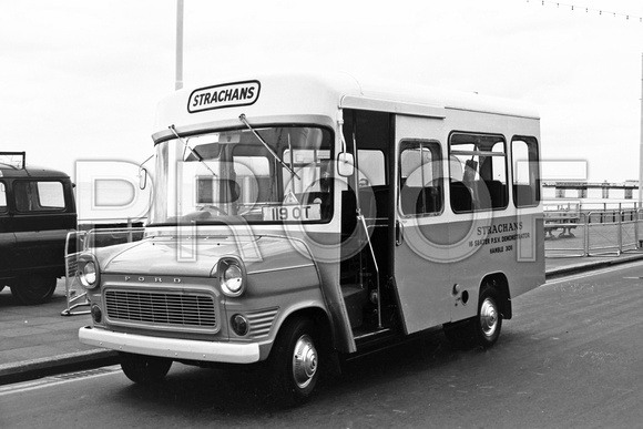 119 OT- tp Ford Transit Strachan Demonstrator @ Brighton 1972 Coach Rally
